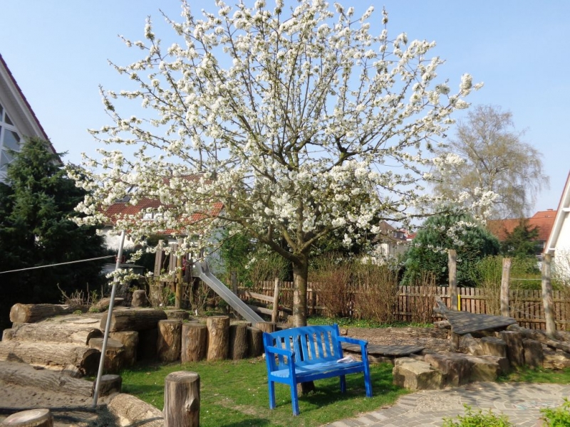 Frühlingsansicht Außenbereich